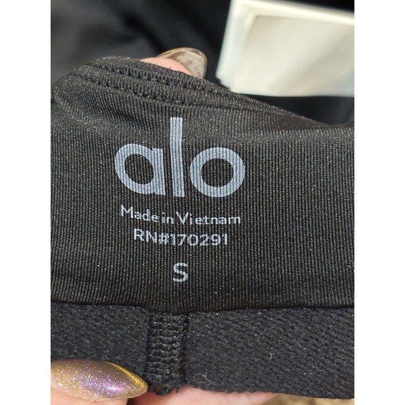Alo Yoga Airbrush Heart Throb Bra 🤍 Black White | NWT | Size S - Picture 5 of 5